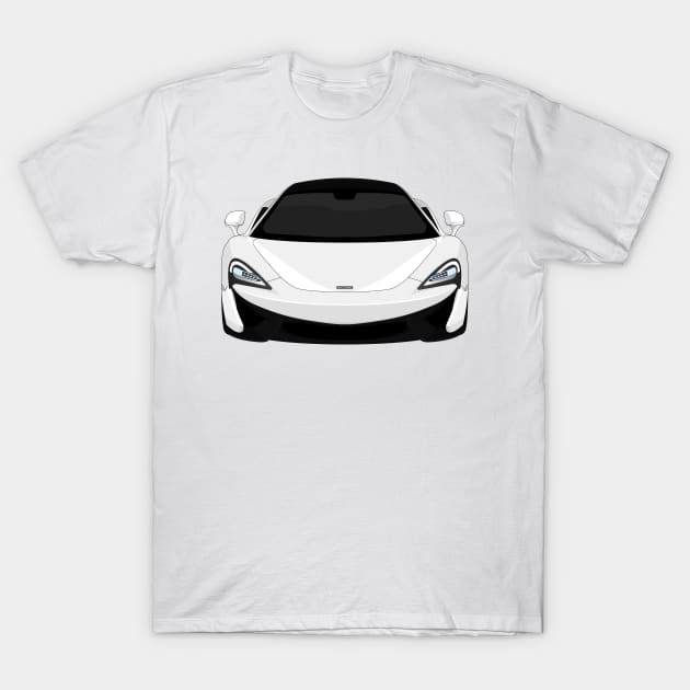 MCLAREN 570S WHITE T-Shirt by VENZ0LIC